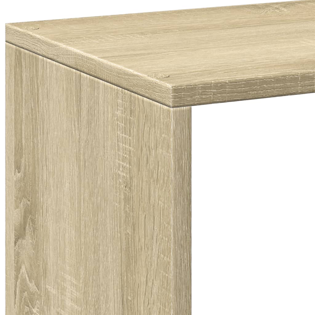 Room Divider Bookcase Sonoma Oak 102x29x103.5 cm Engineered Wood